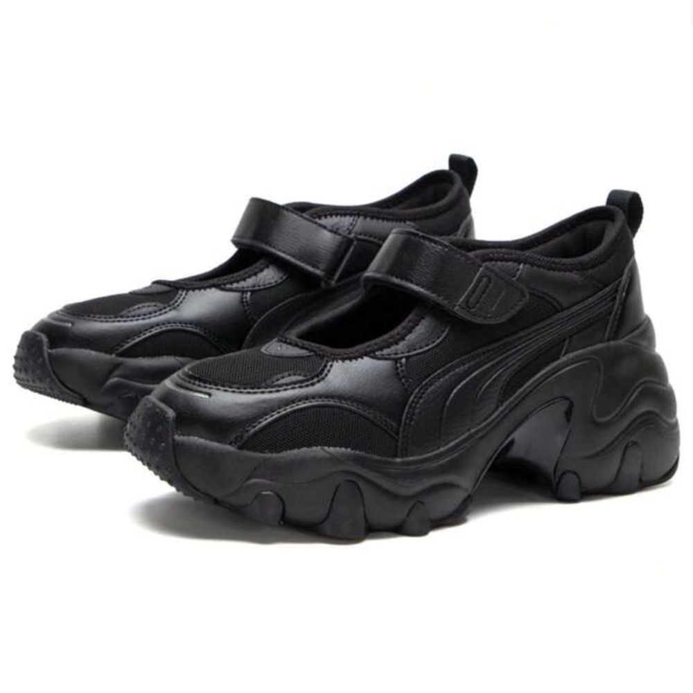 Puma Women's Black Pulsar Mary Jane Sneakers